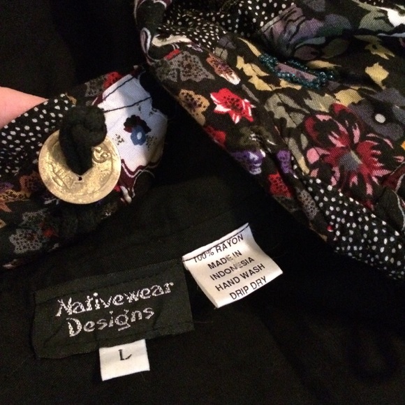 Vintage kimono floral patchwork jacket duster top - Picture 8 of 8